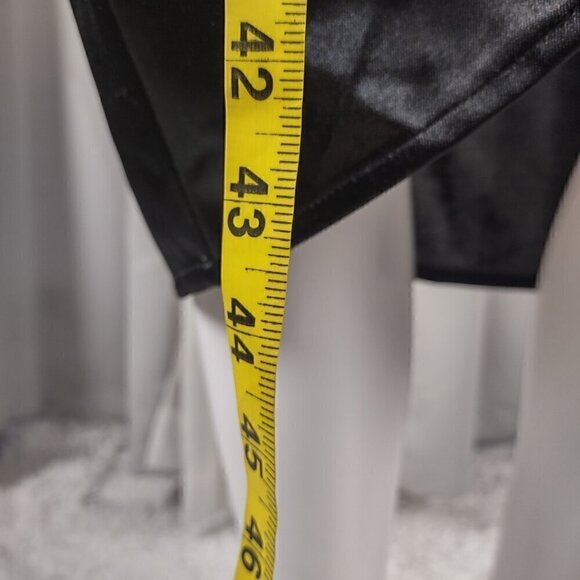 Ladmous Black Off The Shoulder Bat Sleeve Ruched Bodycon Mini Dress Size M (NWT) - Picture 6 of 13